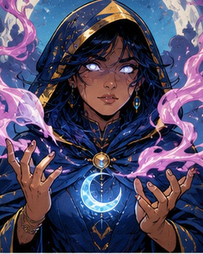 Dreamline original AI comic character portrait