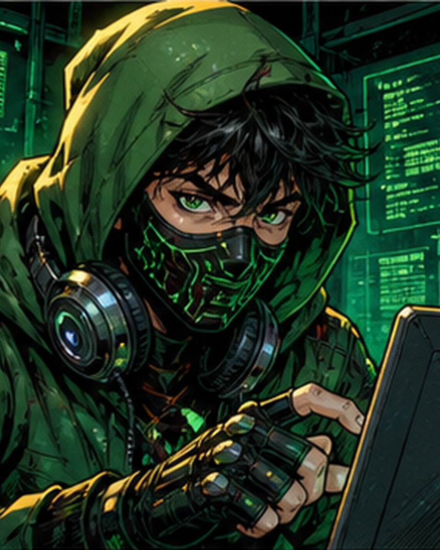 Rook Radar original AI comic character portrait