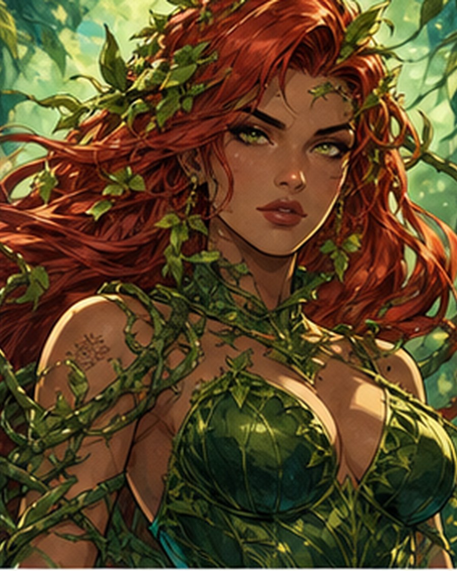 Terra Thorn original AI comic character portrait